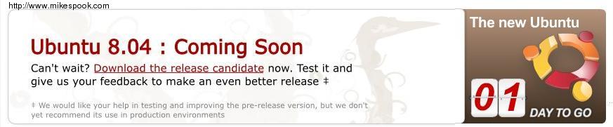 ubuntu 8.04 Coming soon